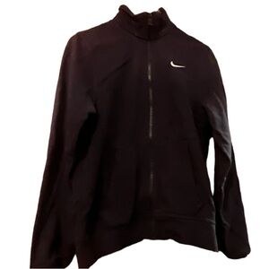 Nike Blue Label Jacket Zip Up Size Small Embroidered Swoosh Black
